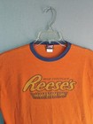 Vintage Reese s Peanut Butter Cups Ringer Shirt Adult Large Orange Short Sleeve