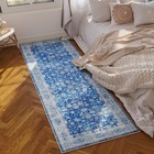 Rugcomf Runner Rug 2 6  x8  Hallway Washable Boho Soft Area Rug Nonslip Faux    