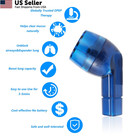 Millsteps Breathing Exercise Device For Lungs flutter Valve expiratory Blue