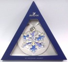  nib  2016 Large Swarovski Crystal Christmas Ornament 25th Anniversary  5258537