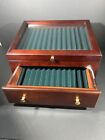 Mobile Storage For Pens Collectibles Desk Expositor Casket Cabinet Display Case