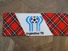Vintage Genuine Rare Argentina 1978 World Cup Scotland Football Scarf Tartanarmy