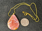Red Ohio Flint Pendant Necklace
