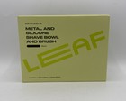 Leaf Metal And Silicone Shave Bowl And Brush Set Black New