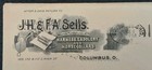 Columbus Oh Sells Harness Saddles Horse Collars Advertising Cover 1898
