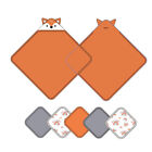 6 Pack Baby Hooded Bathrobe Bath Towel Infant Washcloth Soft Feeding Wipe Cloths