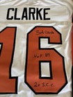 Flyers Bobby Clarke Signed Jersey W coa With 2 Inscriptions Hof And 2x Sc Champs