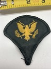 U s  Military Specialists 4 E-4 Rank Patch Insignia Yellow Green Merrowed Sew On