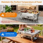 2 4 6 8pack Chafing Dish Buffet Set 316 Stainless Steel Chafer For Catering 12qt