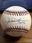 Bobby Doerr  Rollie Fingers  Robin Roberts Signed Autographed Oml Baseball   Hof