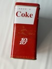 Coca-cola Vintage Style 10 Cent Vending Machine Tin Coin Bank Red Collectible