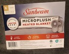 Sunbeam Microplush Heated Blanket  King Size 100  X 90  - Grey