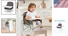 My Chair 2-in-1 Baby High Chair   Portable Booster Seat - Travel Essential  Gray