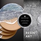 Meyspring Sterling Lining True Metallic Pigment Powder For Epoxy Resin - 50g Jar