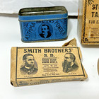 6 Antique Quack Medicine Empty Boxes Tins Instructions Salve Tablets Drops