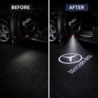 2pcs Led Door Courtesy Projector Lights Compatible With Mercedes-benz Models