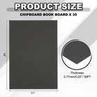 Chipboard Book Board  14 X 11 Inch 30 Pt 35 Pcs Binding Supplies  Black