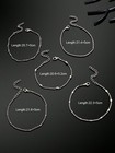 5pcs Beach Anklet Foot Jewellery Handmade Bohemian Chic Silver Chain Anklets