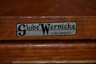 Vintage Globe Wernicke Oak Single Drawer Index Card File Cabinet Card Index Vn
