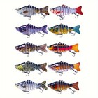 10pcs Bass Fishing Lures Kit - Multi-jointed Slow Sinking   Topwater Baits