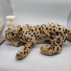 Fao Schwarz Cheetah Plush Realistic 19  Stuffed Animal Laying Down 