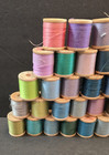 Vintage Wooden Spools Of Thread Belding Corticelli Coats Clark s Super Sheen