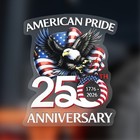 5pcs 250th Anniversary Sticker Usa 1776-2026 Patriotic Automotive Window Decals