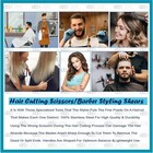 Set Of 3 Hair Cutting Scissors Tempered Barber Trimming Shears Stainless Bts-48