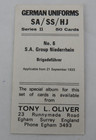 Vintage Tobacco Card German  6 Group Niederrhein