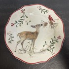 Set Of 5 Better Homes And Gardens 8 75    Heritage Deer And Cardinal Salad Plate