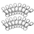 40 Pcs Metal Dog Buckle Pet Connectors Snap Hook For Leash