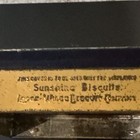 Vintage Loose Wiles Biscuit Co Glass Top Counter Display Tin Sunshine Biscuits