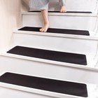 Rubber Stair Treads Non Slip  Indoor Stair Runners For Wooden Steps Covers  