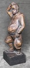 Vintage Wood Carved Ouro Artesania Statue Figurine Spain  702 Anri Style