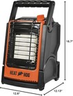 Heat Hog 9 000 Btu Portable Propane Radiant Space Heater  Indoor  Outdoor  Garag