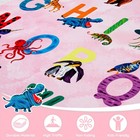 Classroom Rug Machine Washable Colorful Alphabet For Playroom - Soft Non-slip