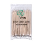 400 Pack 6 Inch Long Cotton Swabs Wooden Handles Tipped Applicator Cleaning Buds
