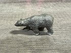 Mini Pewter Polar Bear Figure - Curio Signed Dated