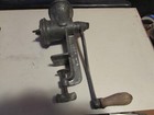 Rustic Farmhouse Meat Grinder  30 Economy Wood Handle And Clamp Vintage Mfg Usa