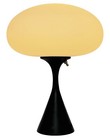 Mid Century Design Table Lamp By Designline In Satin  Black - Retro Space Age