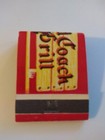 Vintage Matches From The Red Coach Grill Boston Massachusetts