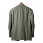 Oscar De La Renta Silk Wool Hopsack Blazer Sage Green 48r Sport Coat 52  Silk