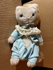 Beatrix Potter Tom Kitten Easter Plush Vtg 1970s 1972 Cat Straw Hat Eden Toys