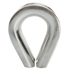 Marine Heavy Duty Wire Rope Chain Thimble Anchor Boat 5 Pc 1 2  Stainless Steel
