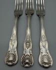 English Sterling Silver King s Pattern Dinner Forks  Set Of 3  London 1830s
