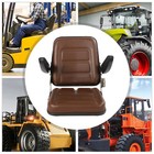 Us Universal Tractor Seat Adjustable W Armrest Kubota Bobcat John Deere Ford