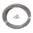 Coated 100 Feet 304 Stainless Steel Cable Wire Rope 5 128 Inch  1 Mm  7x7 Standa