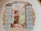 1913  oak  Nebraska  Souvenir Calendar Plate Compliments Of Oak Merchandise Co 