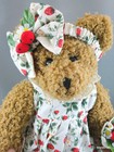 Avon Teddy Bear Plush 12in Strawberrie Hat Box Teddies Canada Excl Adoption Tag