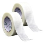  2 Rolls Filament Strapping Tapes heavy Duty Transparent Reinforced 20m X 2 5cm